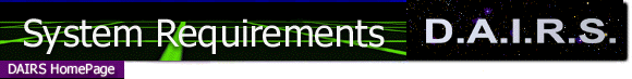 DAIRS System Hardware Requirements